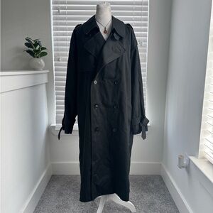 London Fog Limited Edition Black Trench Coat 🖤 | 90s Classic Trench